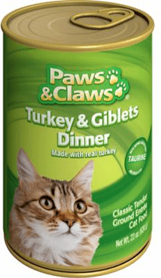 Paws & Claws Turkey & Giblets Dinner